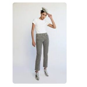 Daily Blue Boost Button Fly Denim in Lead Classic Leg Jeans  Size 25 $320